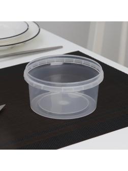 Банка одноразовая круглая, 485 мл, цвет прозрачный