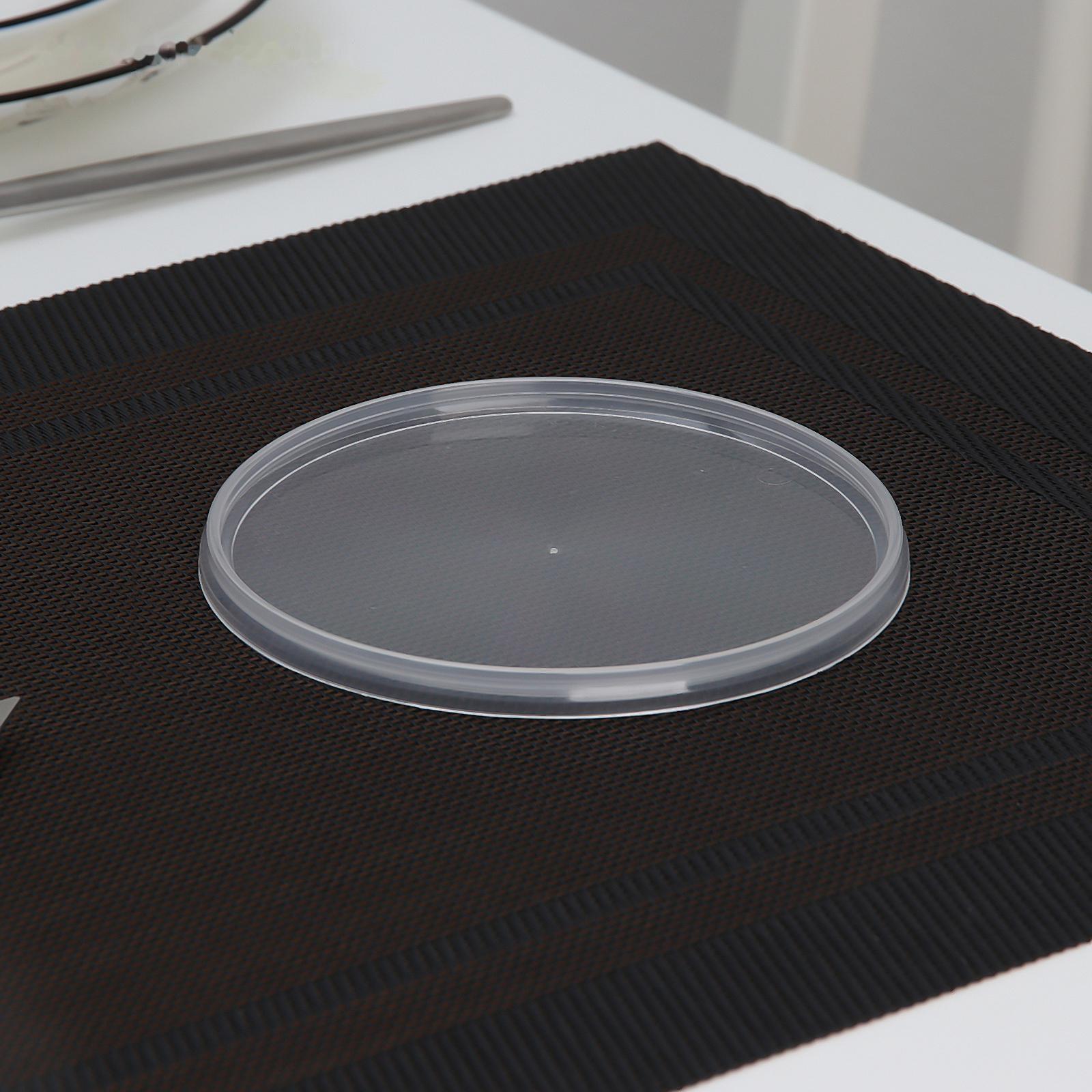 Крышка одноразовая к банке круглой, d=12 см, цвет прозрачный