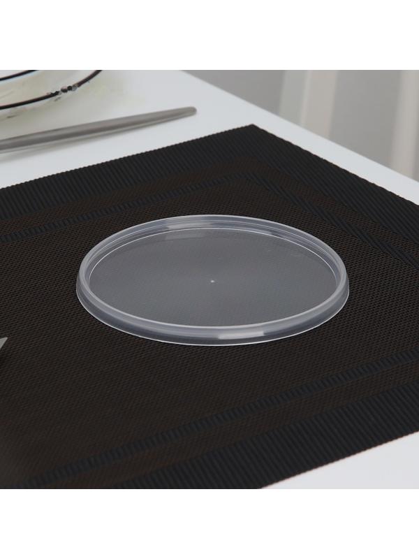 Крышка одноразовая к банке круглой, d=12 см, цвет прозрачный