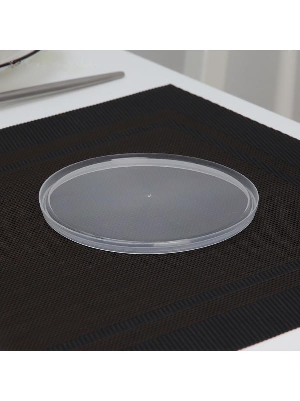 Крышка одноразовая к банке круглой, d=12 см, цвет прозрачный