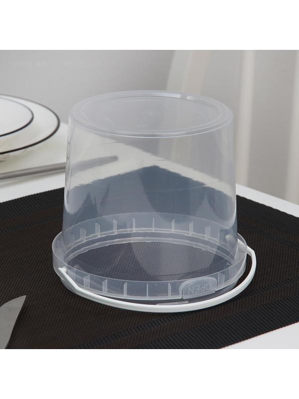 Ведёрко одноразовое, 1 л, цвет прозрачный