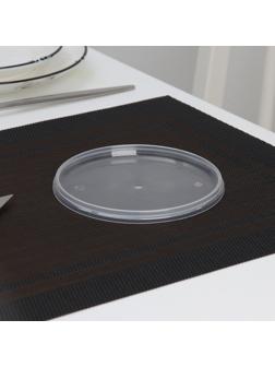 Крышка одноразовая к ведёрку, 1 л, цвет прозрачный