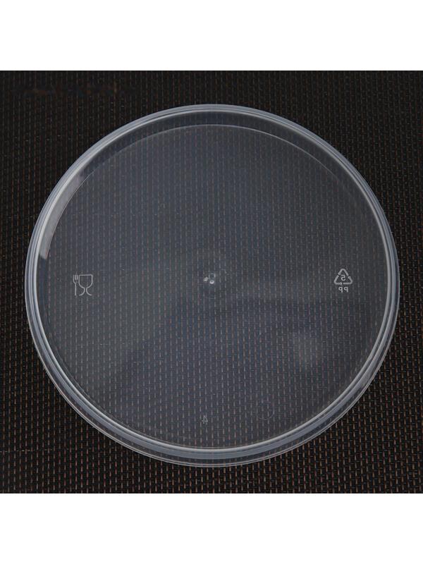 Крышка одноразовая к ведёрку, 1 л, цвет прозрачный