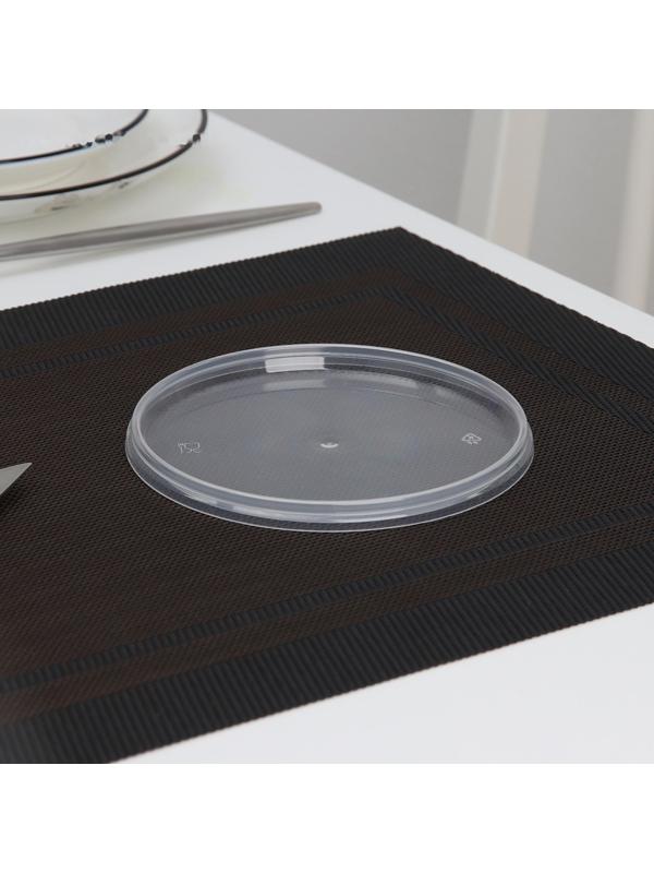 Крышка одноразовая к ведёрку, 1 л, цвет прозрачный