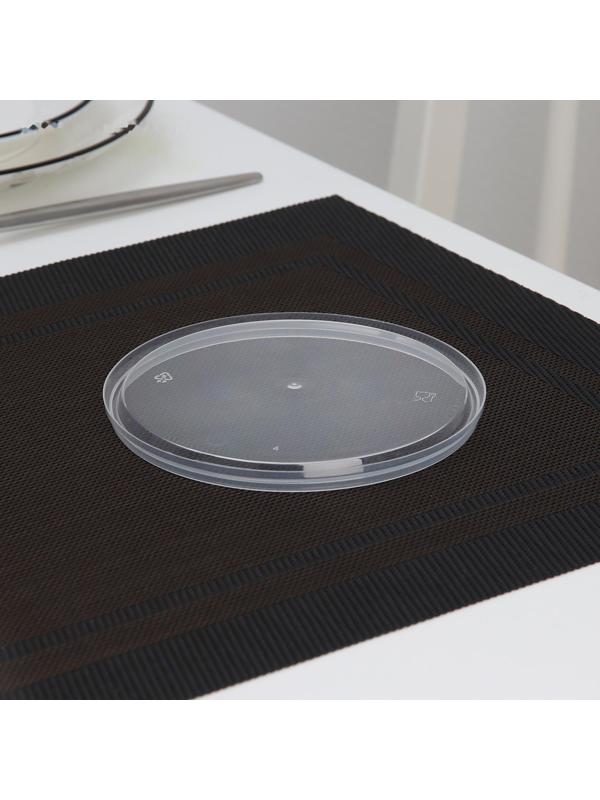 Крышка одноразовая к ведёрку, 1 л, цвет прозрачный