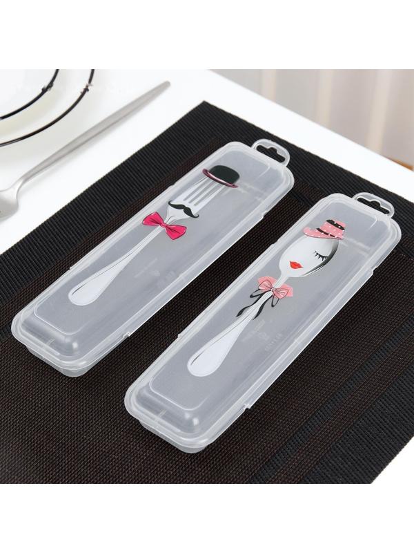 Футляр для столовых приборов, 24×7,5×3,8 см, рисунок МИКС