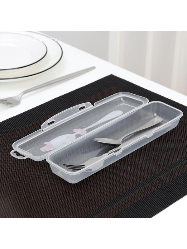 Футляр для столовых приборов, 24×7,5×3,8 см, рисунок МИКС