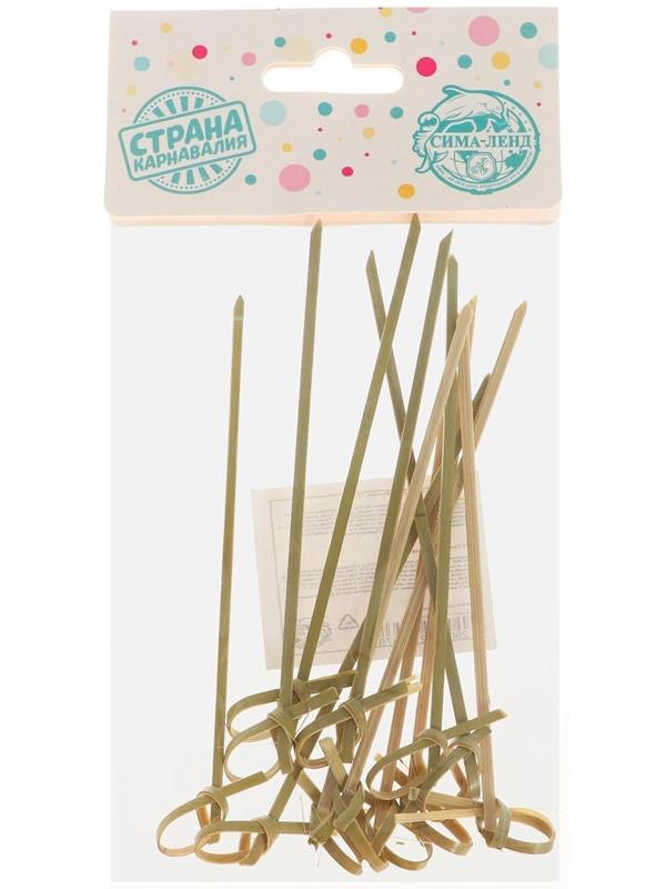 Шпажки «Узелок», бамбук, 12 шт.