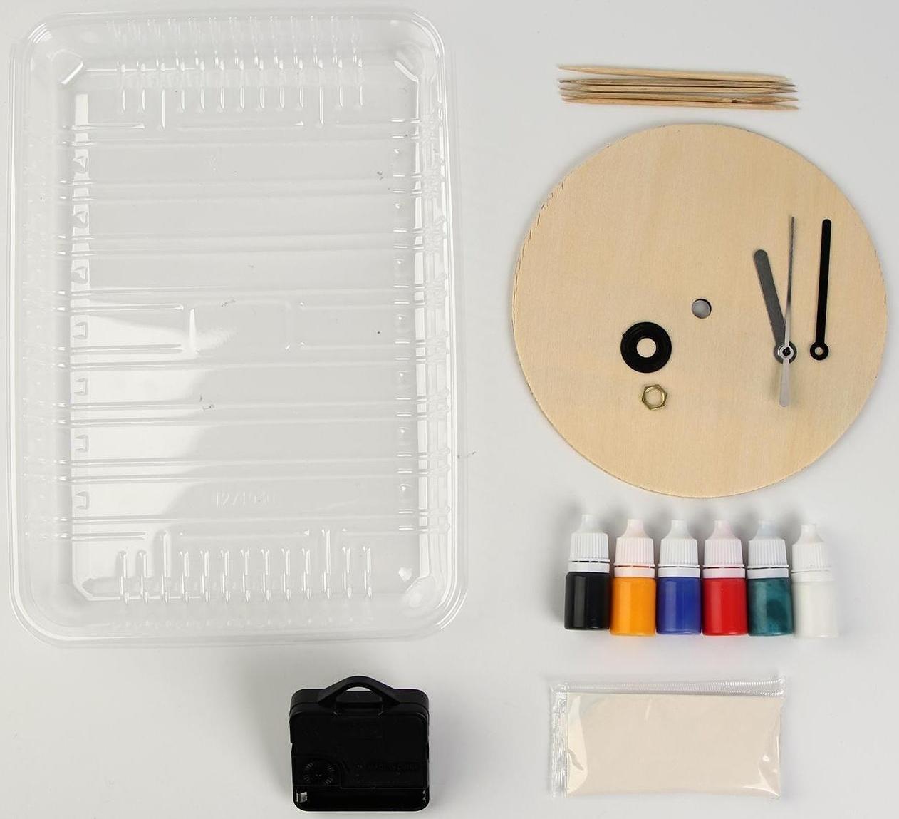 Рисование на воде: эбру «Круглые часы»