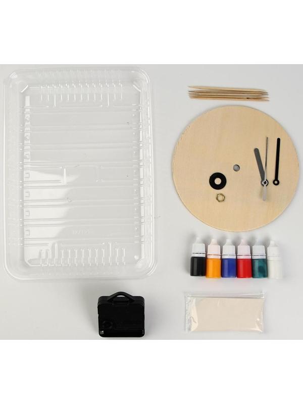 Рисование на воде: эбру «Круглые часы»