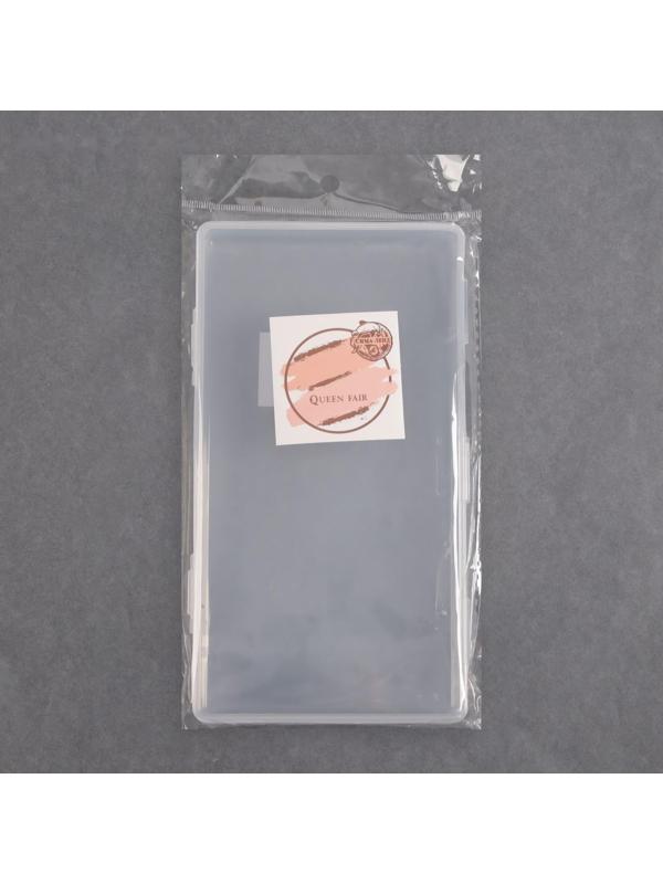 Органайзер для хранения, с крышкой, 19,5 × 10,5 × 2,2 см, цвет прозрачный