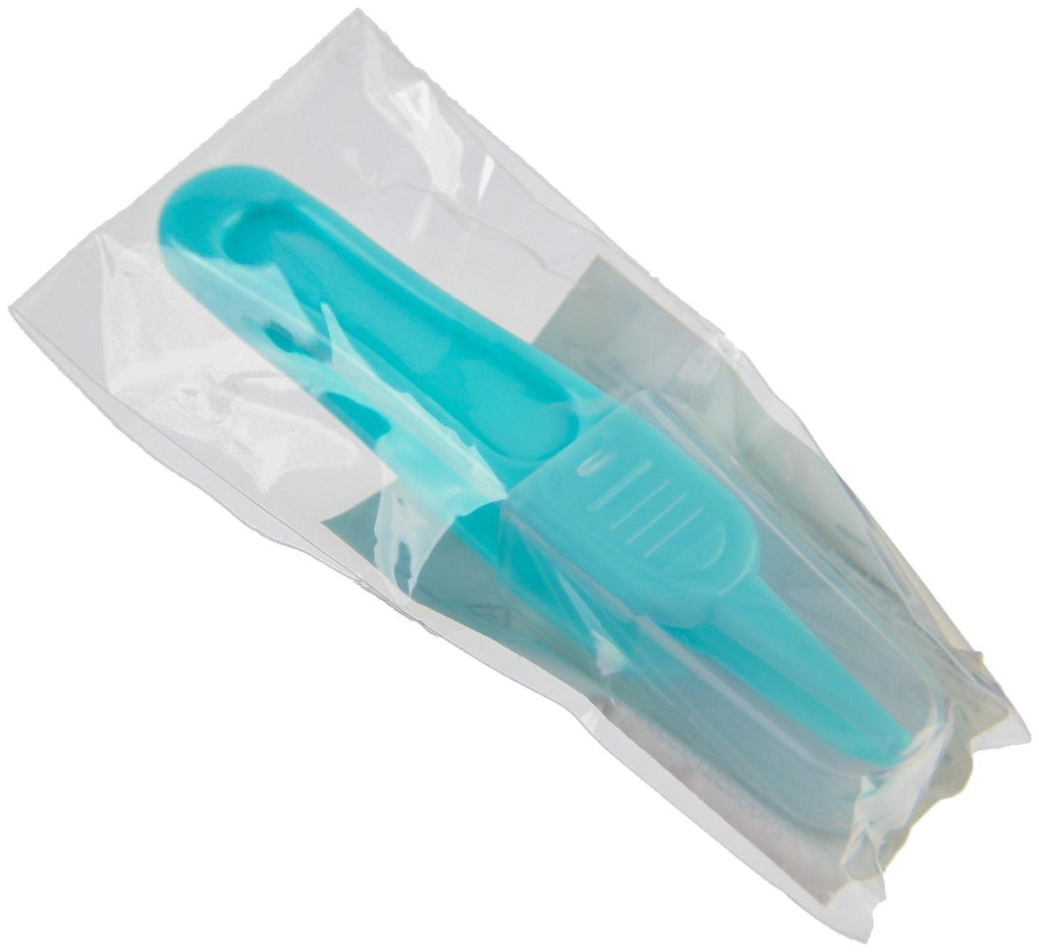 Пинцет для чистки носа, детский, с колпачком, цвет зеленый