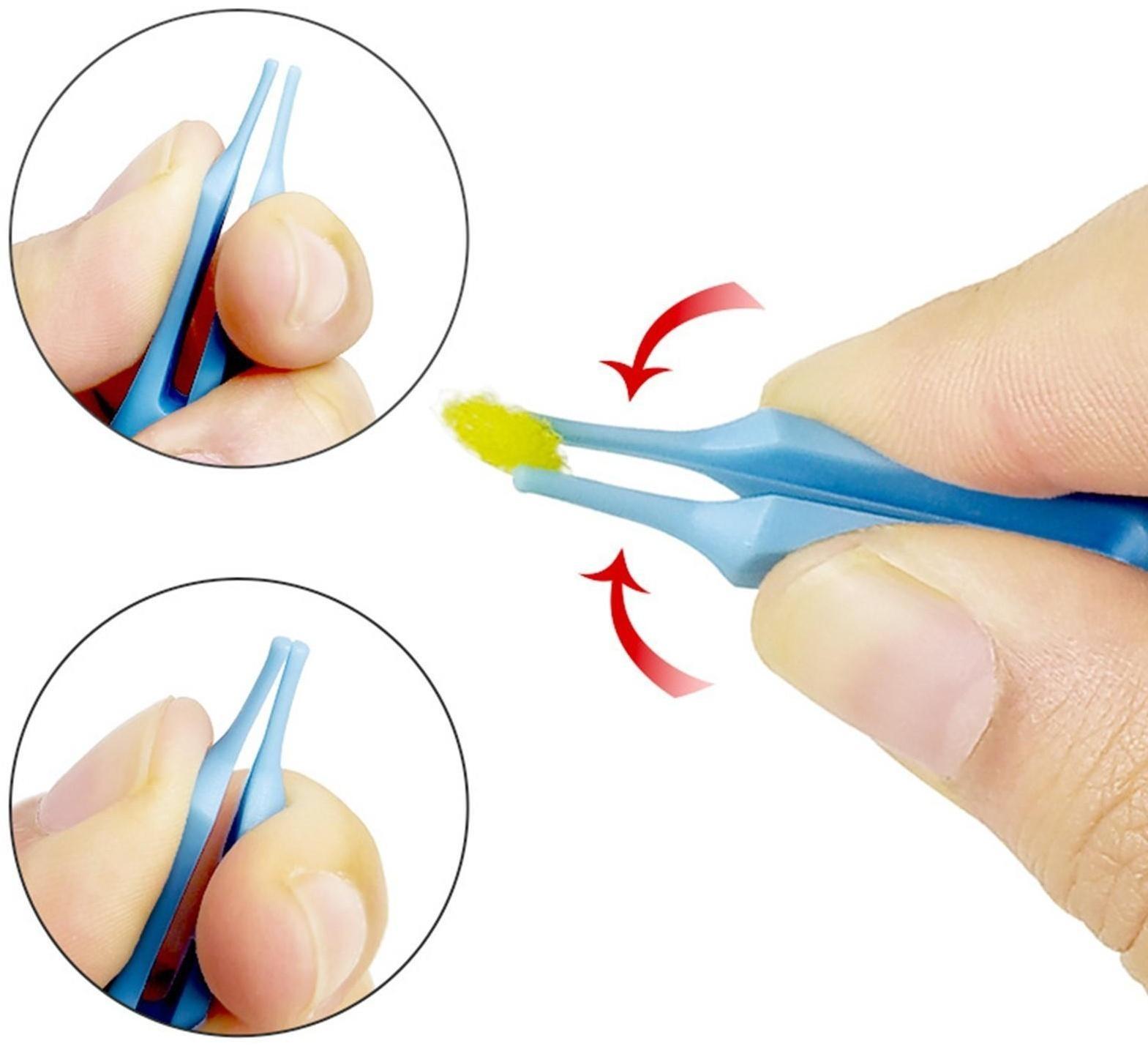 Пинцет для чистки носа, детский, с колпачком, цвет МИКС