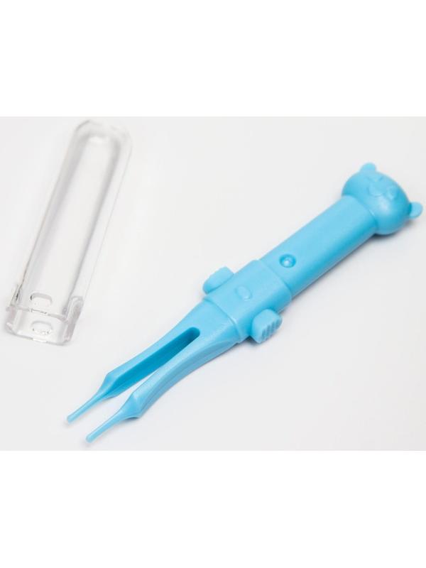 Пинцет для чистки носа, детский, с колпачком, цвет МИКС