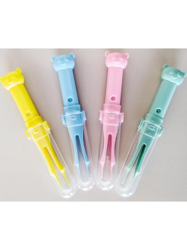 Пинцет для чистки носа, детский, с колпачком, цвет МИКС