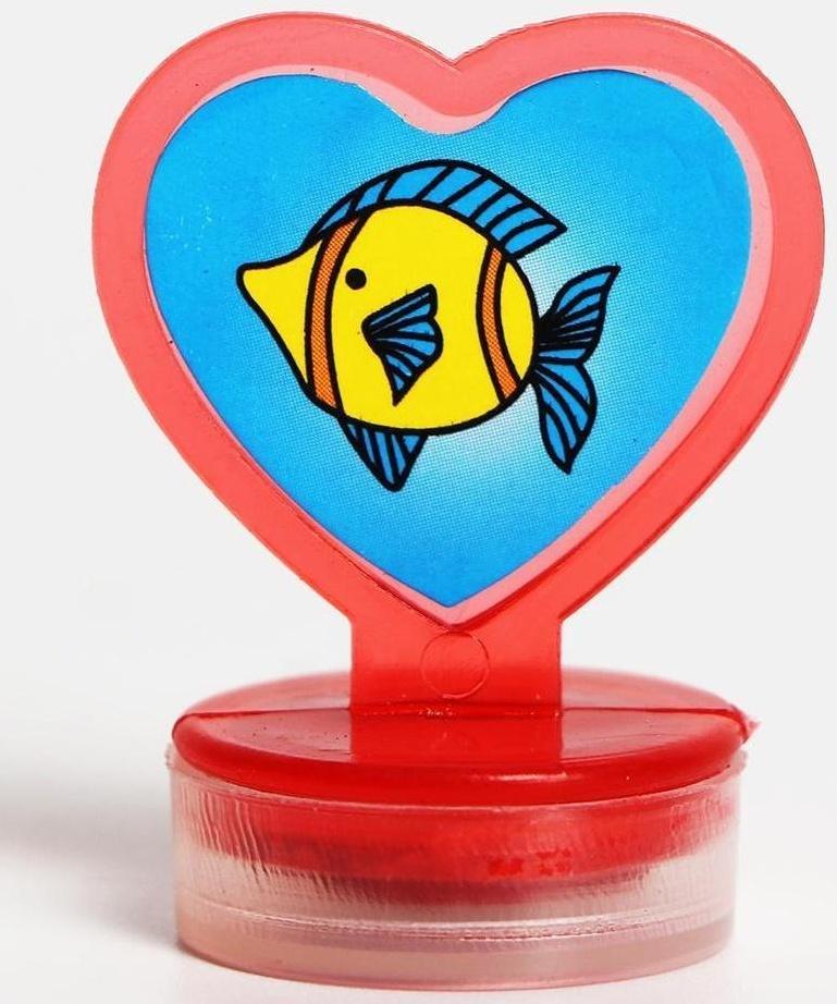 Печать цветная «Сердечки», набор 10 шт , МИКС