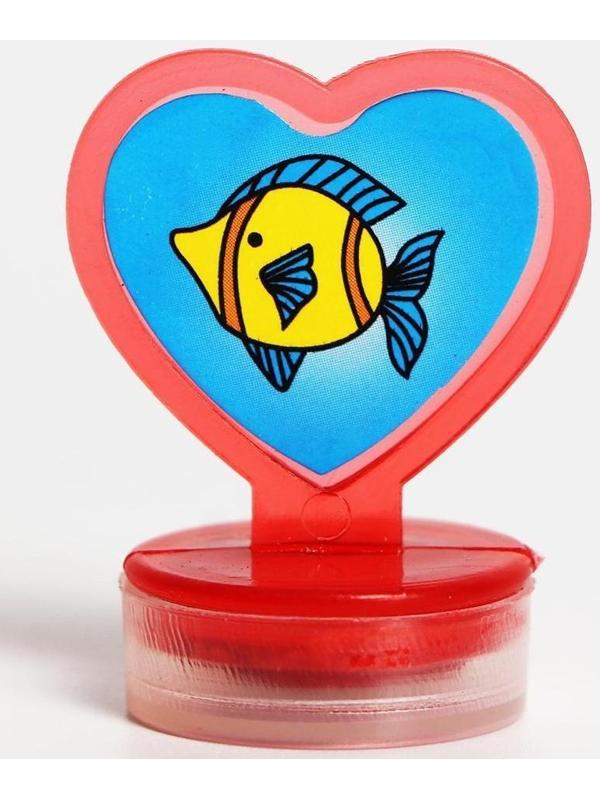 Печать цветная «Сердечки», набор 10 шт , МИКС