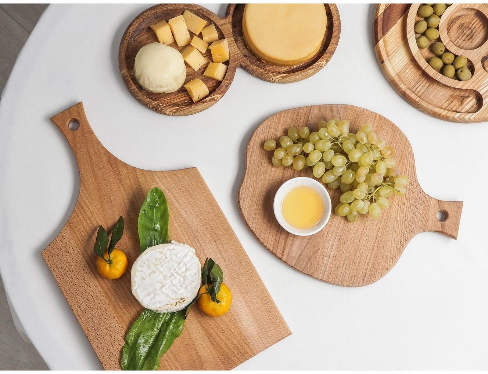 Доска разделочная дуб Mаgistrо, 40×24×1,2 см, с ручкой