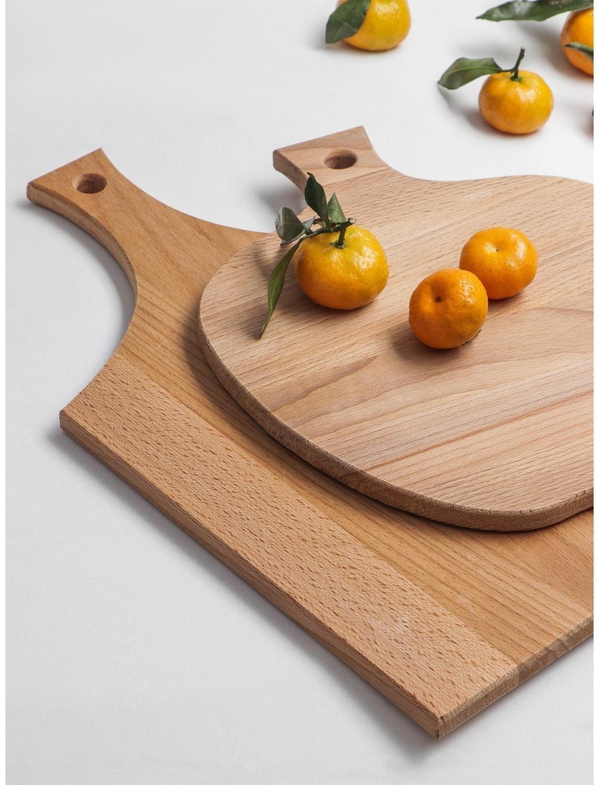 Доска разделочная дуб Mаgistrо, 40×24×1,2 см, с ручкой