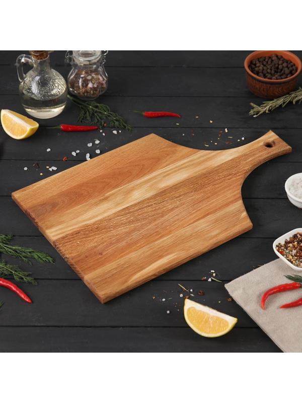 Доска разделочная дуб Mаgistrо, 40×24×1,2 см, с ручкой