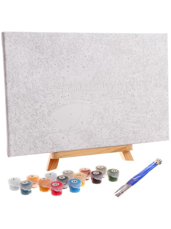 Картина по номерам на холсте с подрамником «Осенний пейзаж», 30х20 см