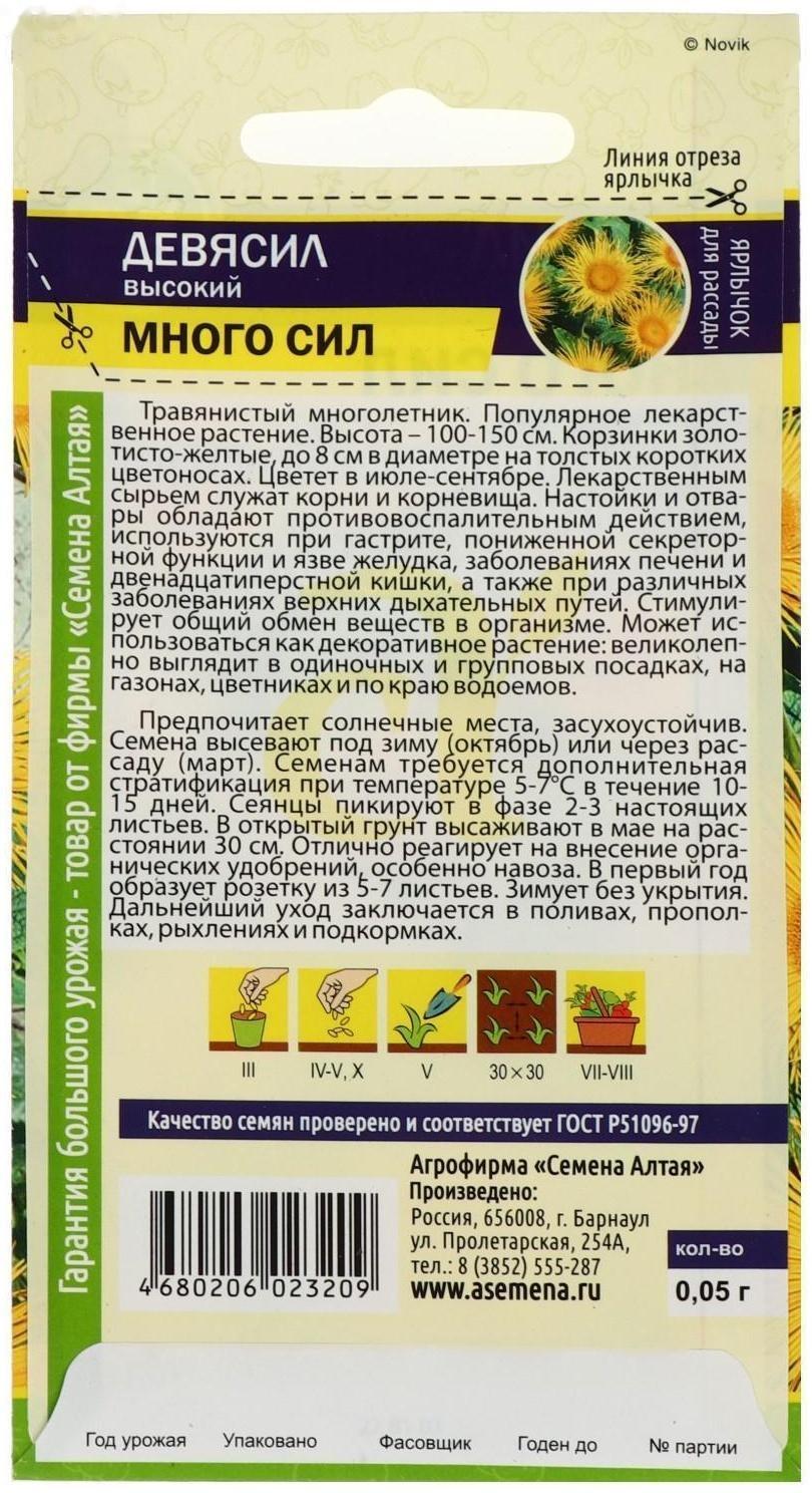 Семена цветов Девясил 