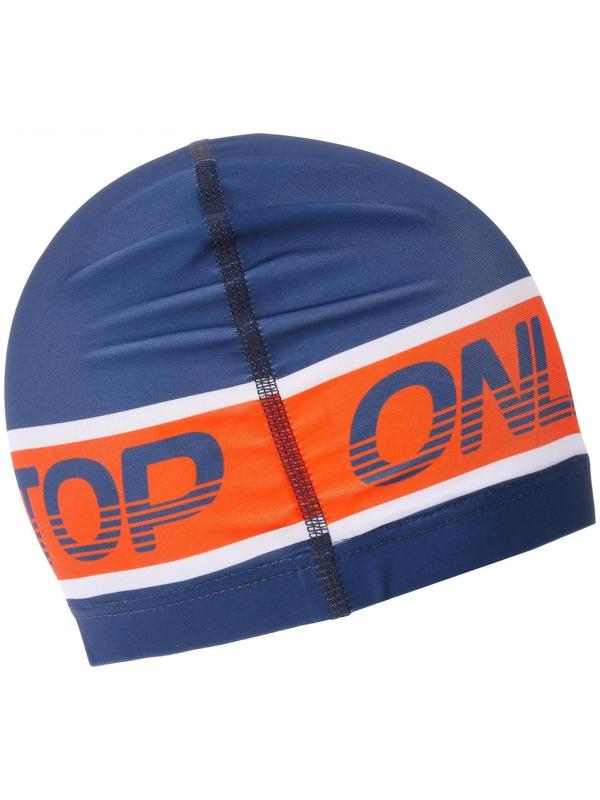 Шапочка для плавания тканевая, для взрослых, обхват 54-60 см, цвет синий