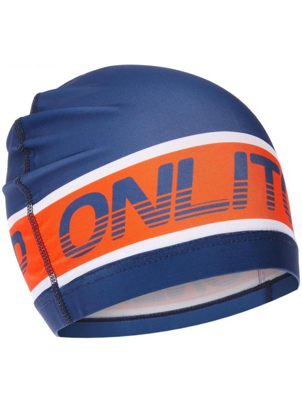 Шапочка для плавания тканевая, для взрослых, обхват 54-60 см, цвет синий