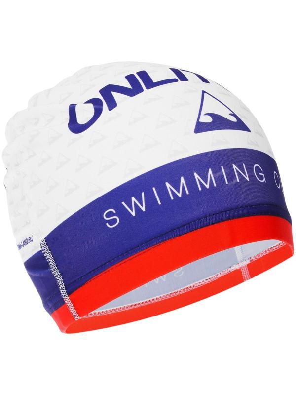 Шапочка для плавания взрослая тканевая Swimming club, обхват 54-60 см