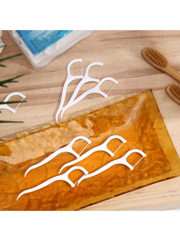 Зубная нить в пластиковом держателе, набор 30 шт.