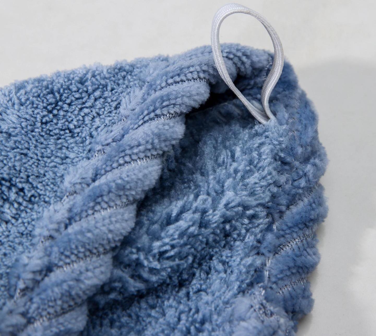 Чалма с пуговкой для сушки волос Доляна, микрофибра, цвет МИКС