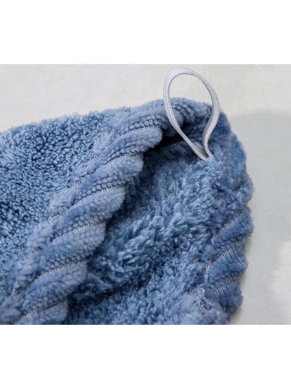 Чалма с пуговкой для сушки волос Доляна, микрофибра, цвет МИКС