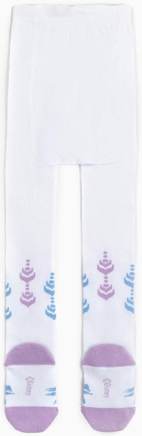 Колготки детские «Эльза», Холодное сердце, рост 116-122 см, цвет белый