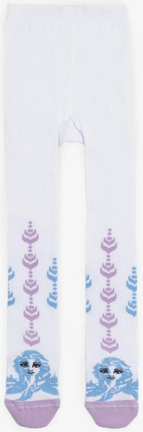 Колготки детские «Эльза», Холодное сердце, рост 116-122 см, цвет белый