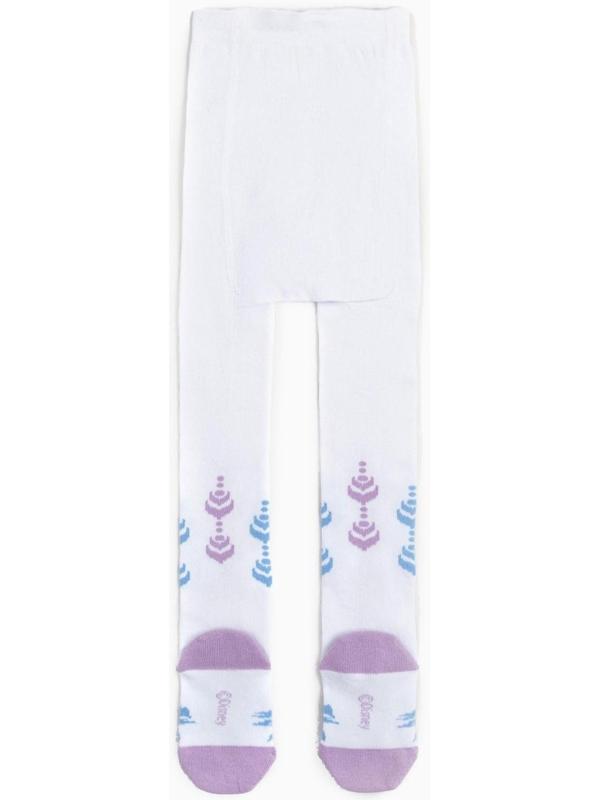 Колготки детские «Эльза», Холодное сердце, рост 116-122 см, цвет белый