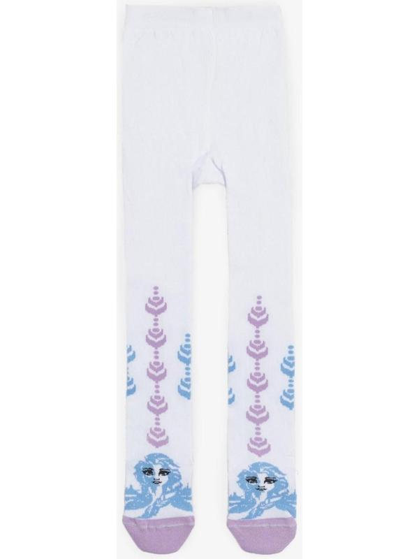 Колготки детские «Эльза», Холодное сердце, рост 116-122 см, цвет белый