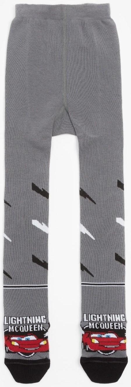 Колготки детские «Тачки», рост 92-98 см, цвет серый