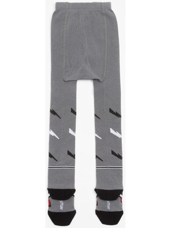 Колготки детские «Тачки», рост 92-98 см, цвет серый