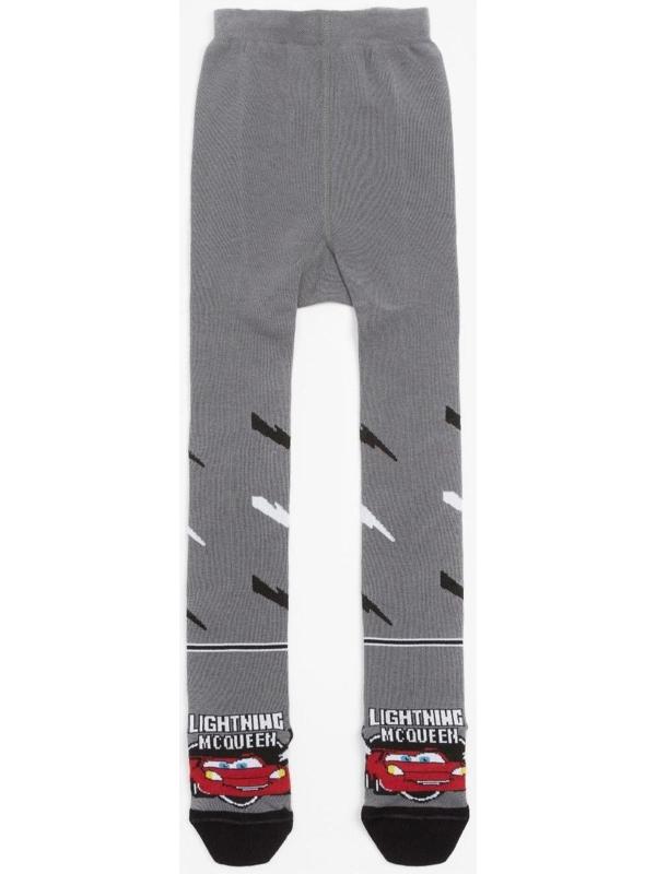 Колготки детские «Тачки», рост 92-98 см, цвет серый