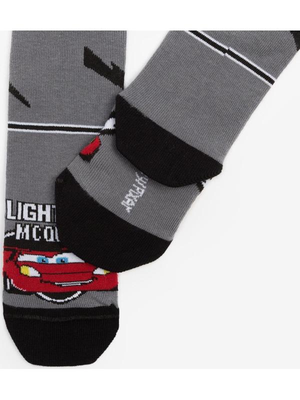 Колготки детские «Тачки», рост 92-98 см, цвет серый