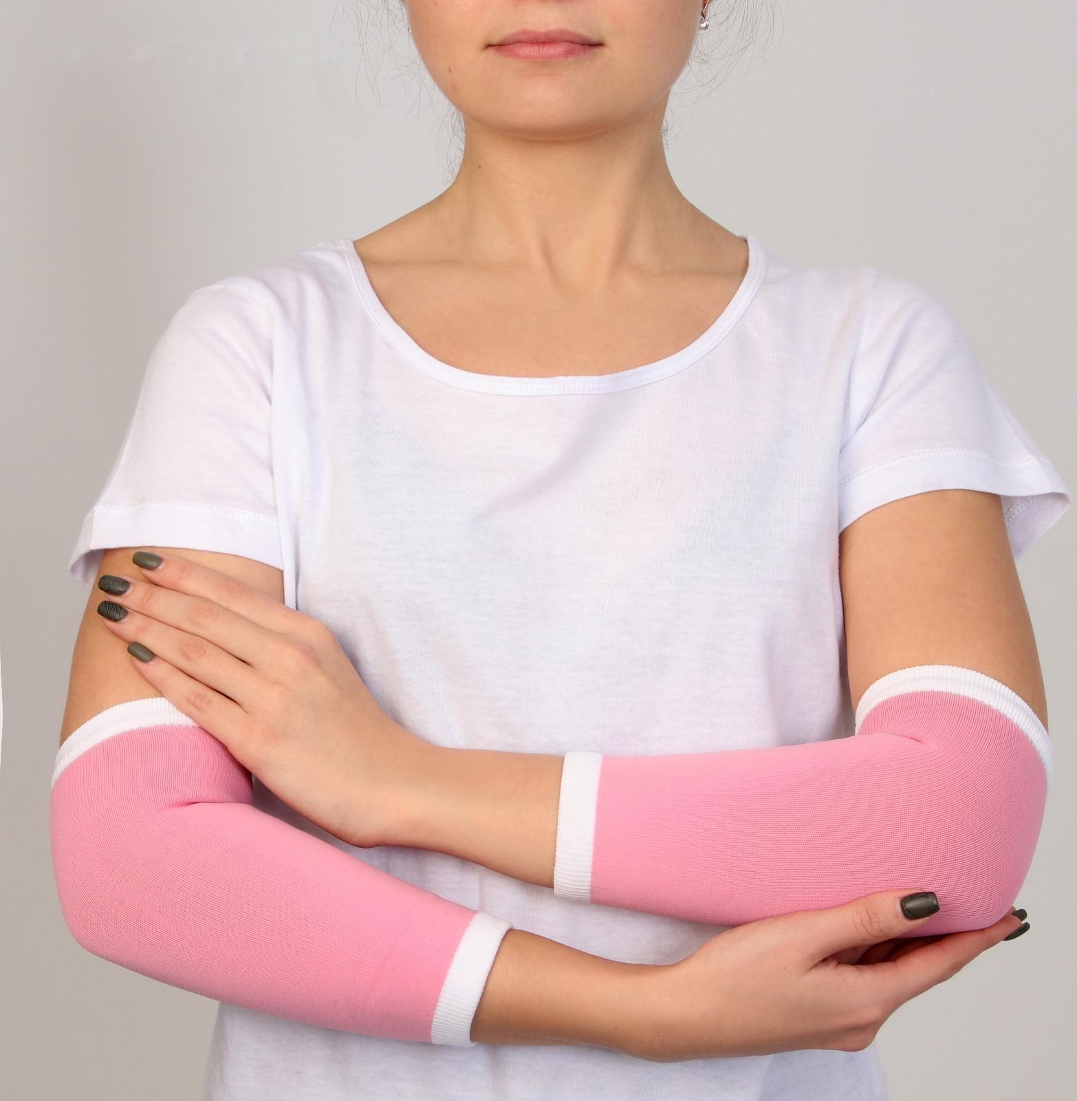 Гетры гелевые, универсальные, пара, цвет розовый