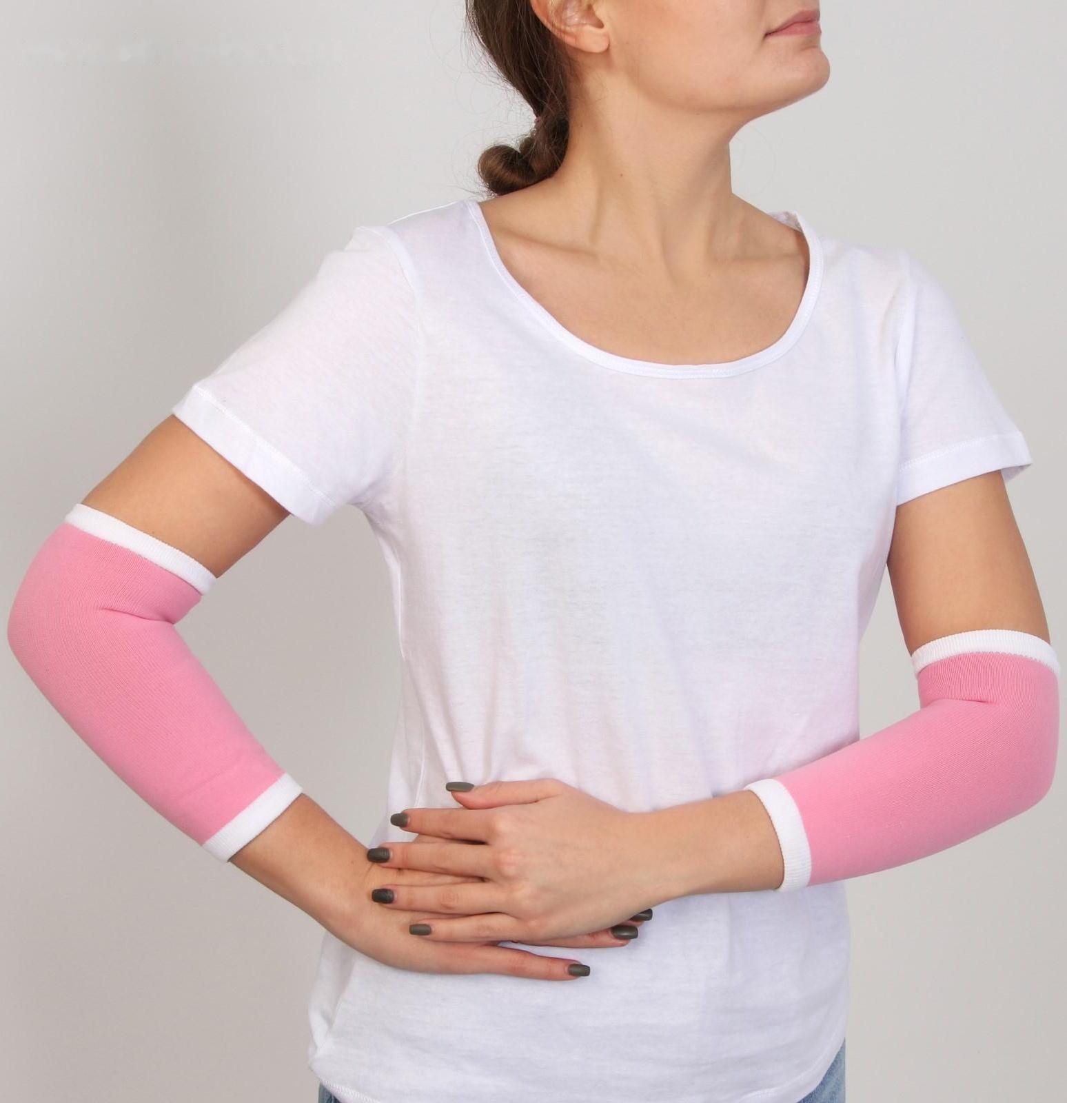 Гетры гелевые, универсальные, пара, цвет розовый