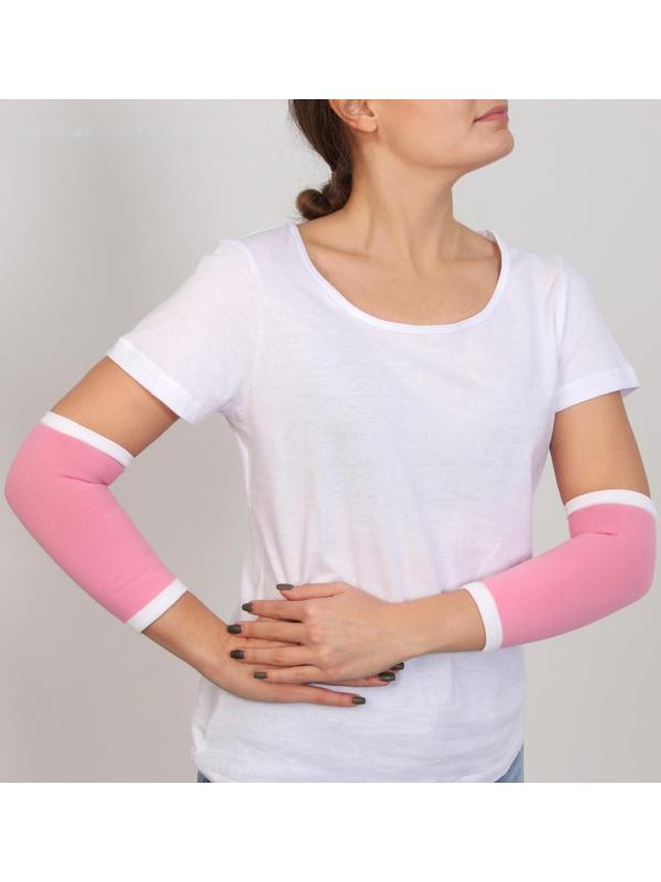 Гетры гелевые, универсальные, пара, цвет розовый