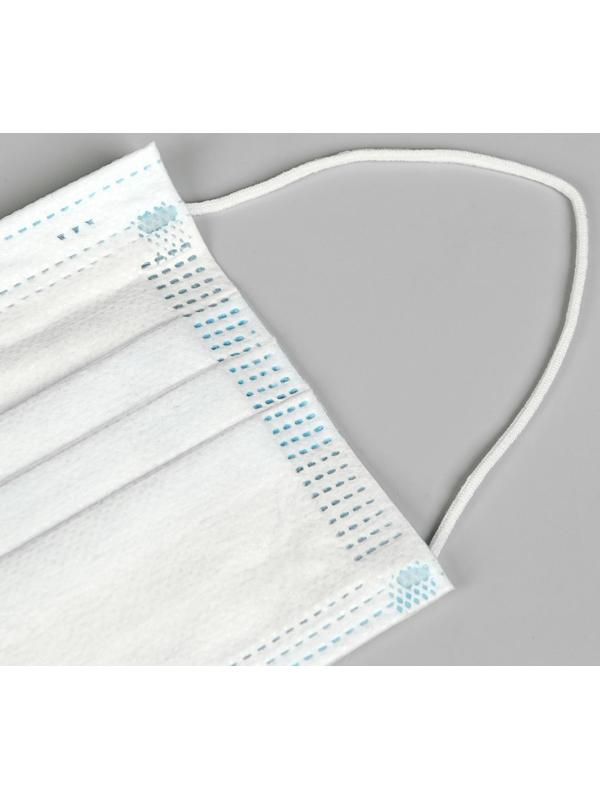 Маска медицинская, трёхслойная, нестерильная, 10 штук в упаковке.