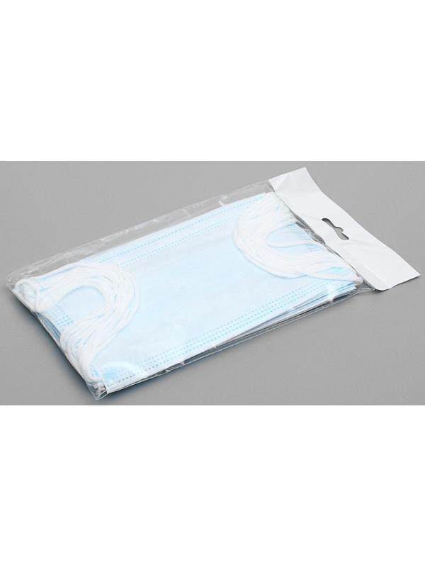 Маска медицинская, трёхслойная, нестерильная, 10 штук в упаковке.