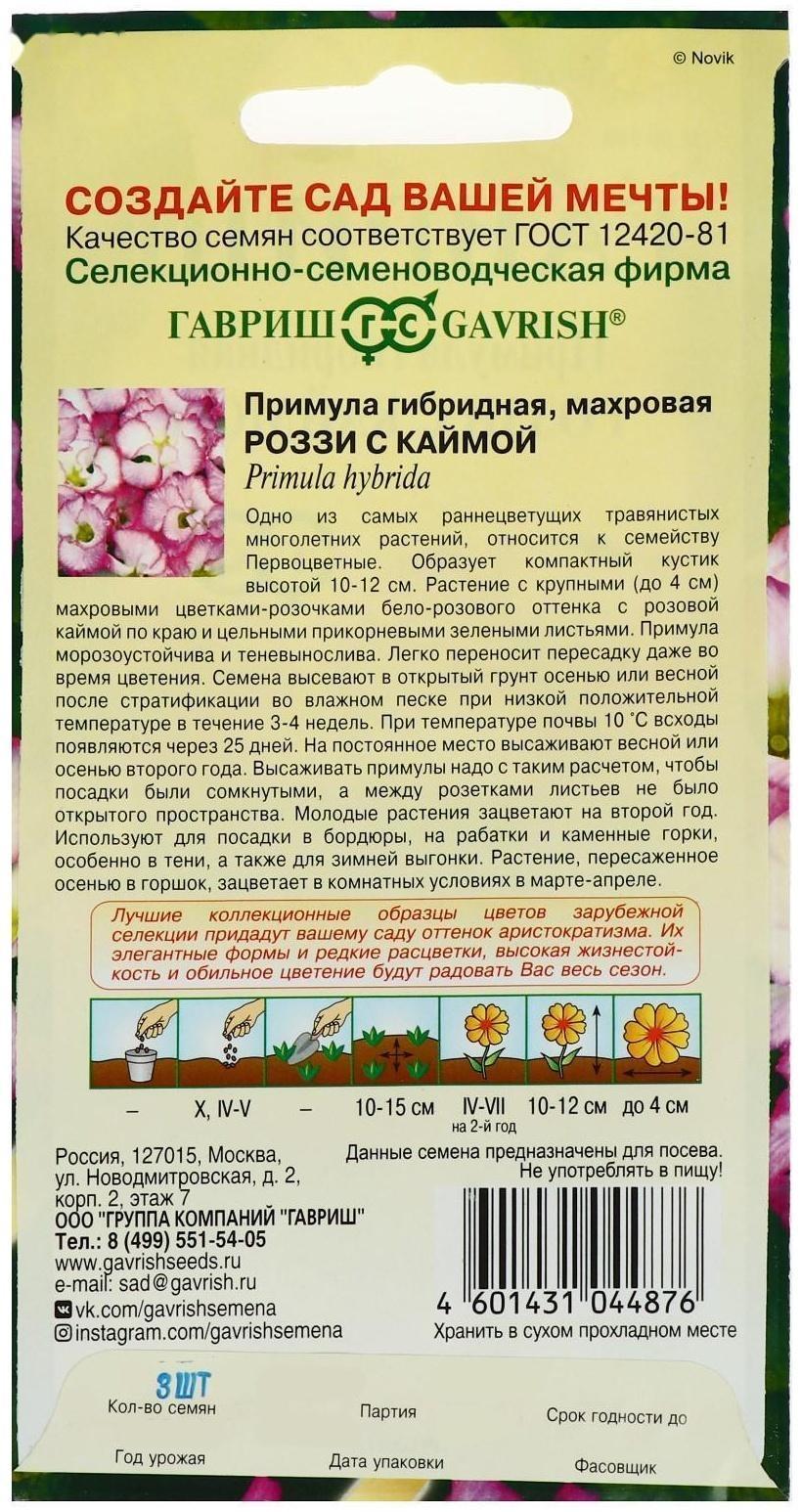 Семена цветов Примула 