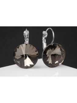 Серьги со стразами 