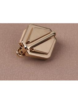 Застёжка для сумки, 3,1 × 3,1 см, цвет золотой