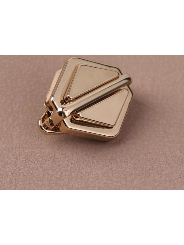 Застёжка для сумки, 3,1 × 3,1 см, цвет золотой