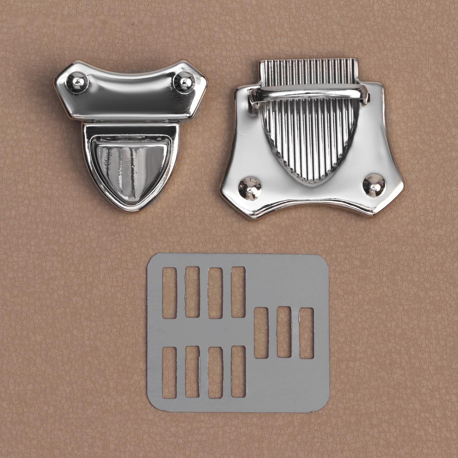 Застёжка для сумки, 4 × 4,2 см, цвет серебряный